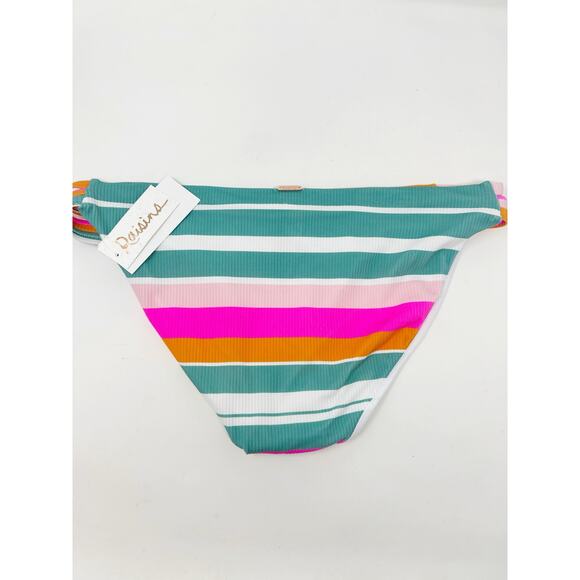 Raisins Multicolor Striped Triple Side Bikini Bottom Large NWT - Picture 5 of 8